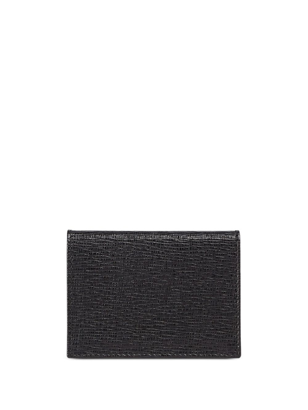 Gancini leather card holder - 2