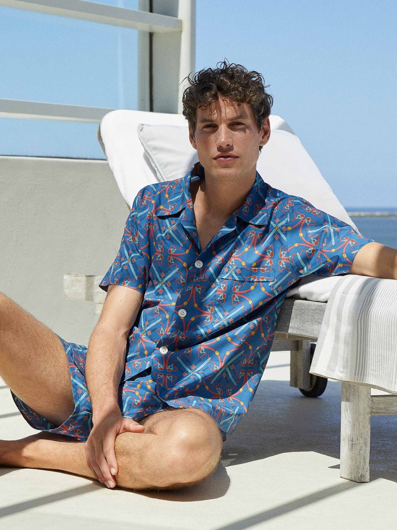 Men's Short Pyjamas Ledbury 64 Cotton Batiste Multi - 3