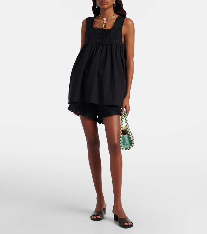 POSSE Ezra broderie anglaise cotton shorts outlook