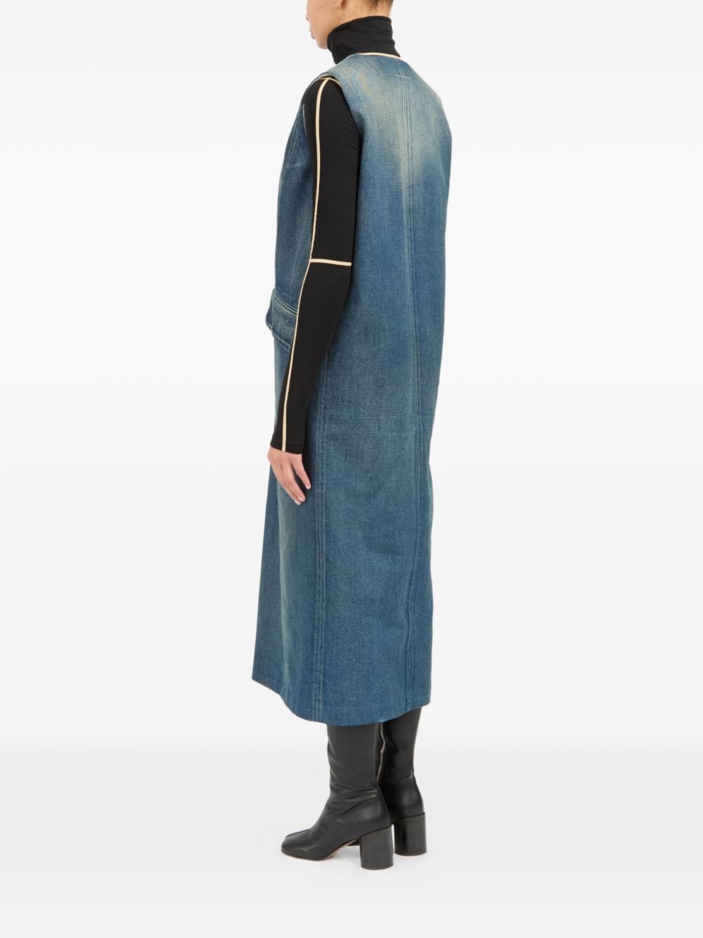 cotton midi dress - 4