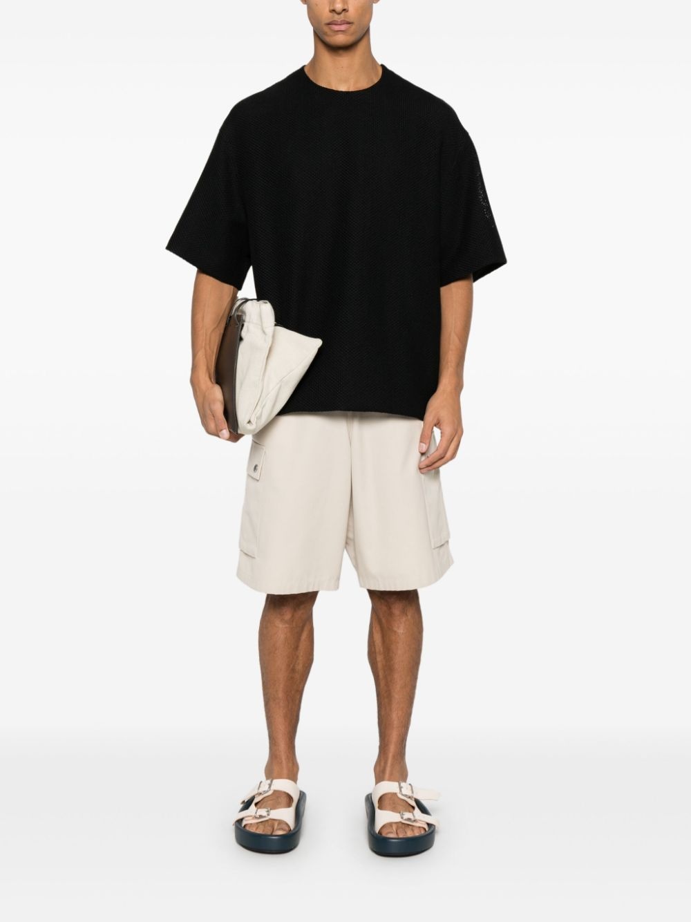 textured T-shirt - 2