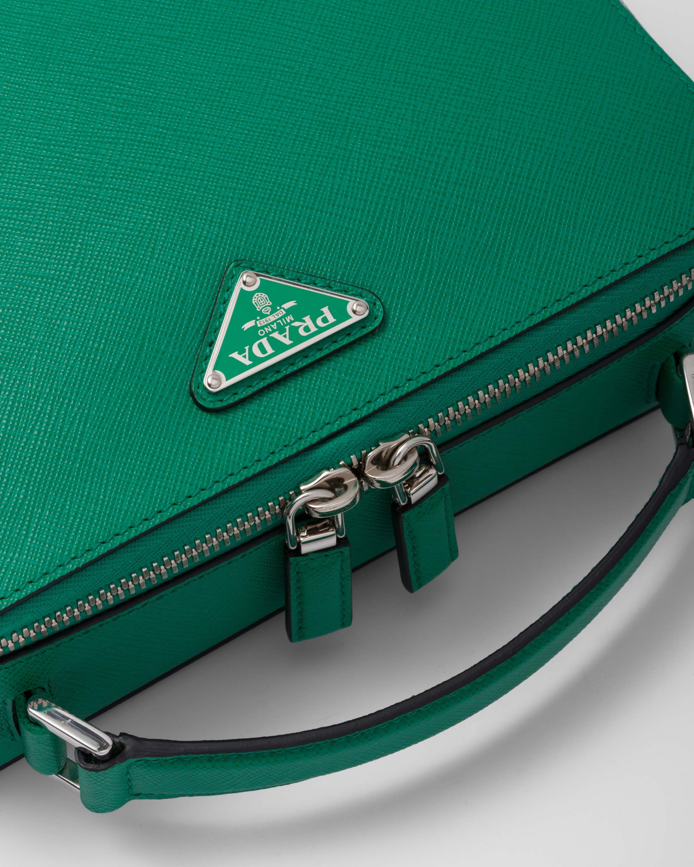 Medium Prada Brique Saffiano leather bag - 6