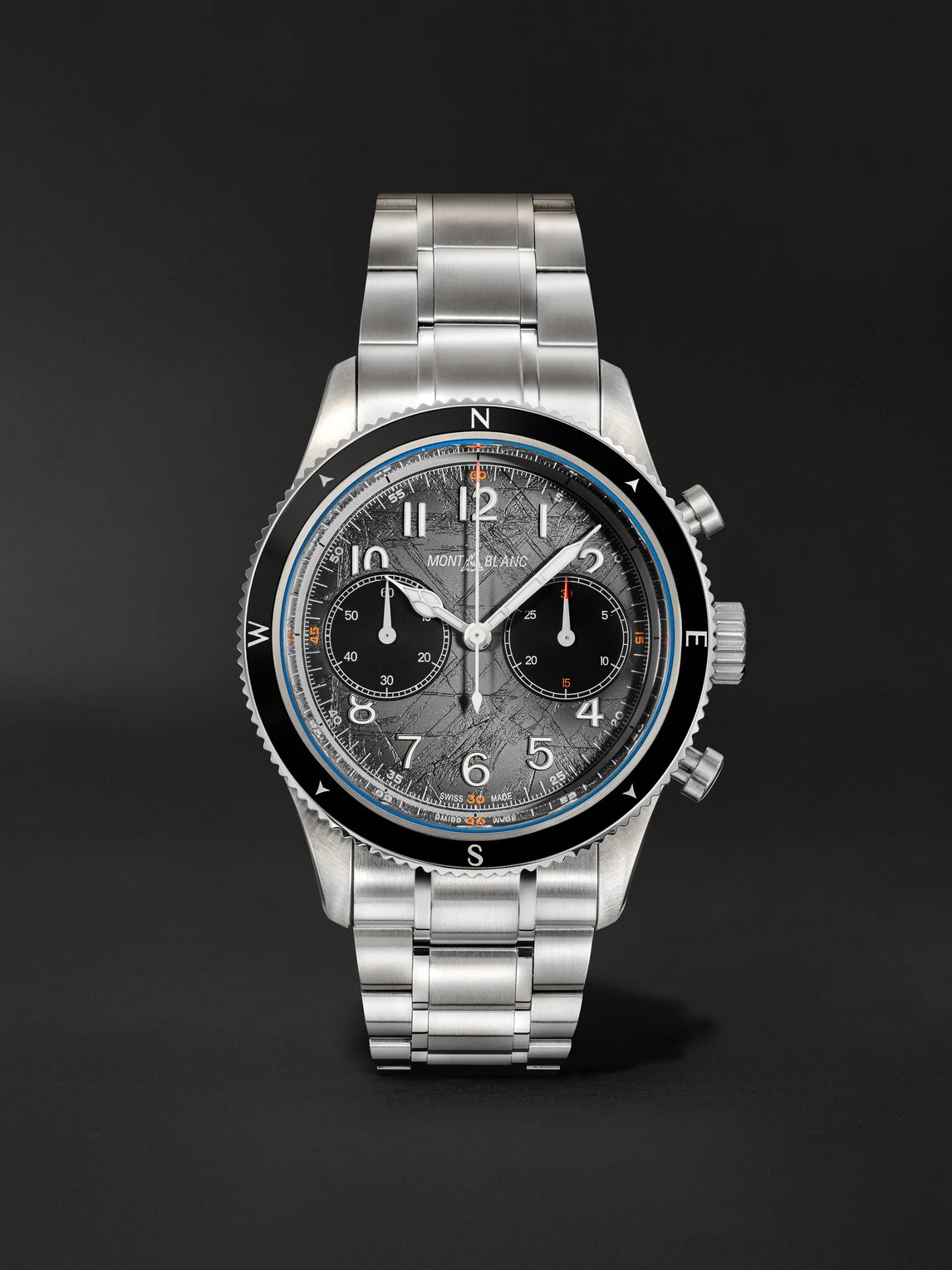 1858 0 Oxygen The 8000 Automatic Chronograph Stainless Steel Watch, Ref. 130983 - 1