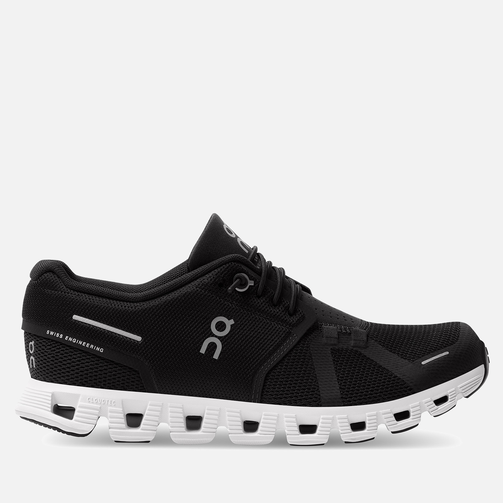 ON Women's Cloud 5 Running Trainers - Black/White - 1