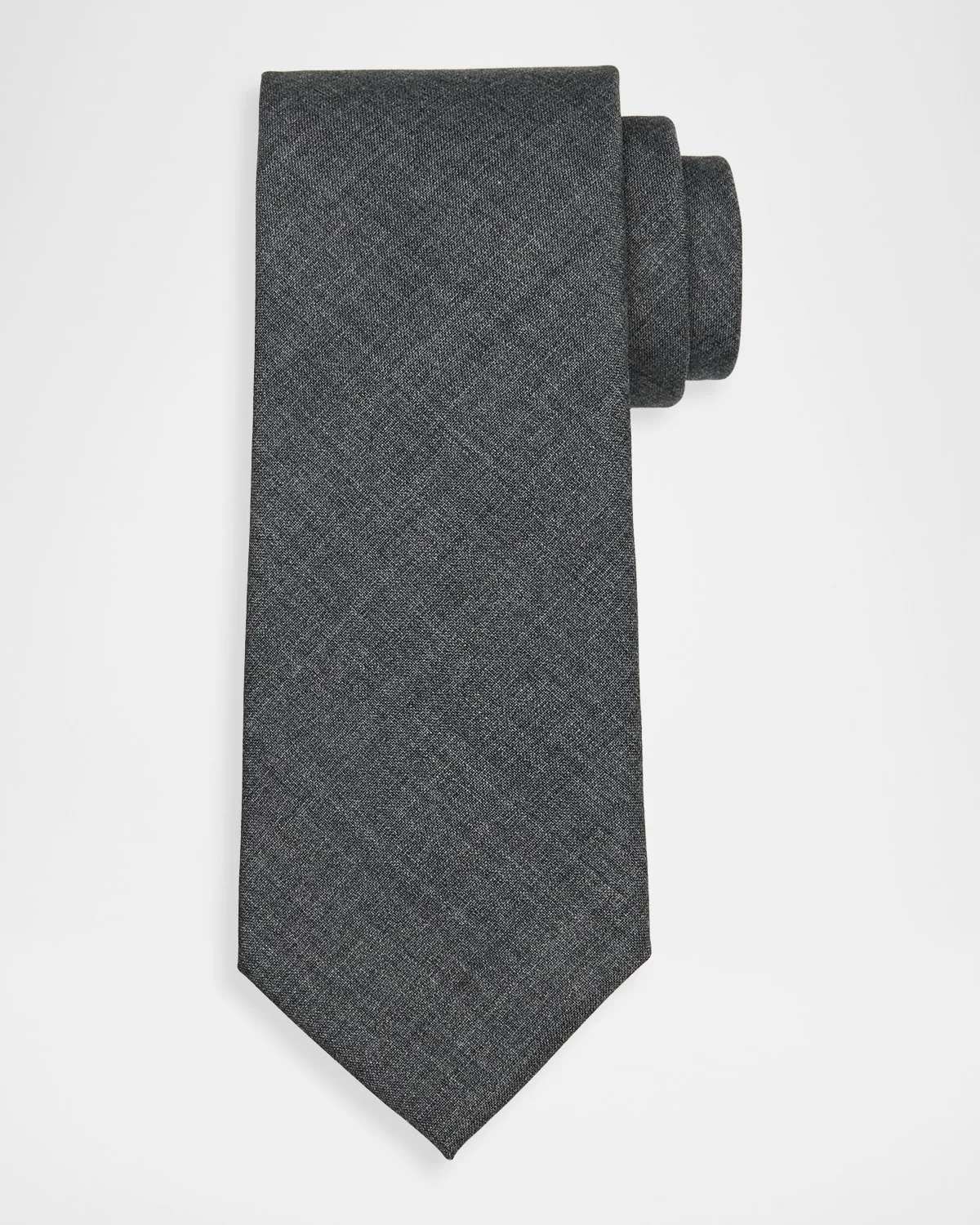Men's Lightweight Wool Solid Tie - 1