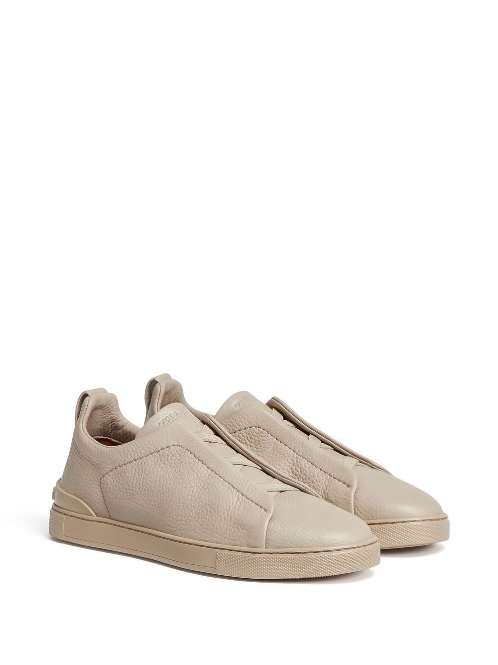 Triple Stitch leather sneakers - 2