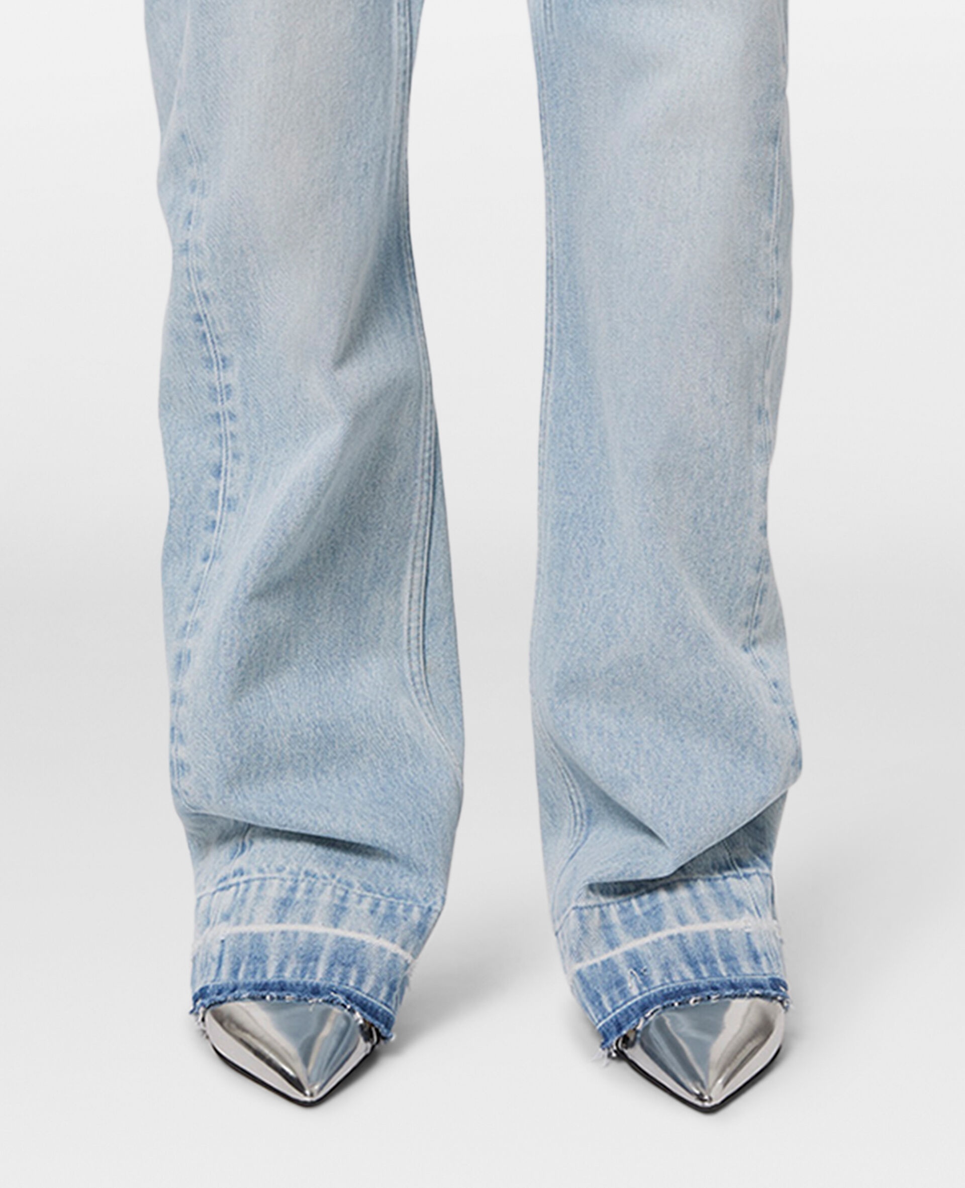 Diamanté Star Wide Leg Jeans - 5