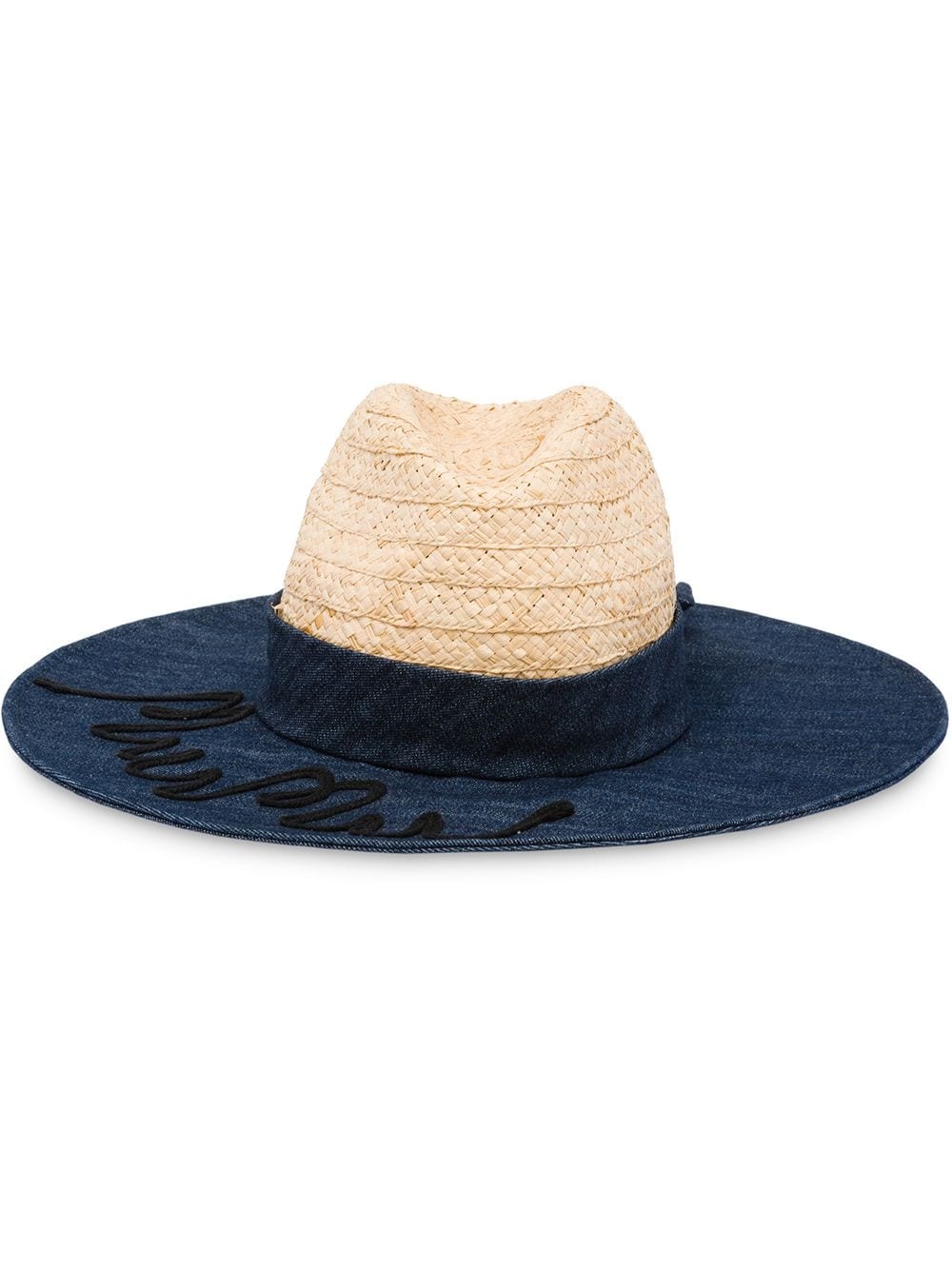 logo embroidered sun hat - 1