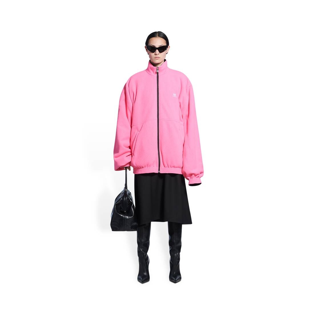 Women's Reversible Tracksuit Jacket   in Black - 3