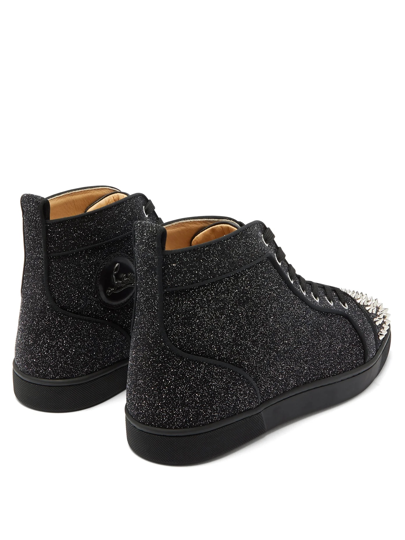 Lou Spikes glitter high-top trainers - 4