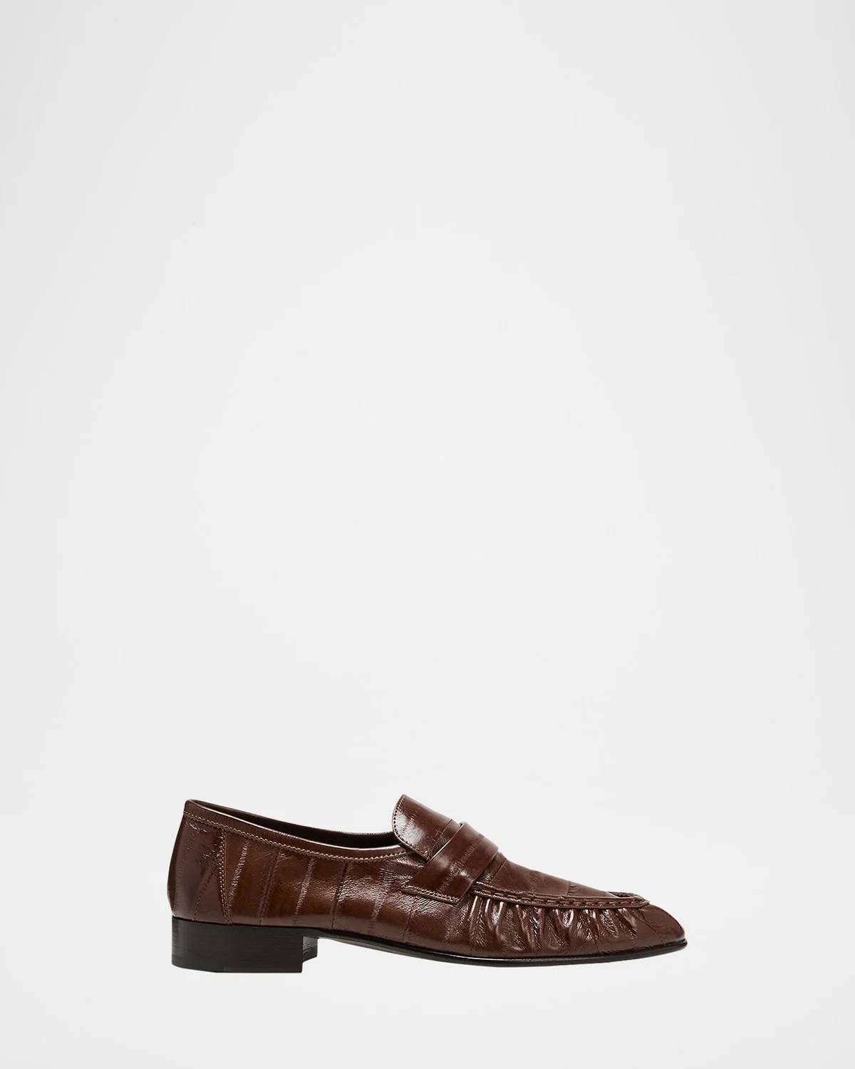 Soft Leather Flat Loafers - 1