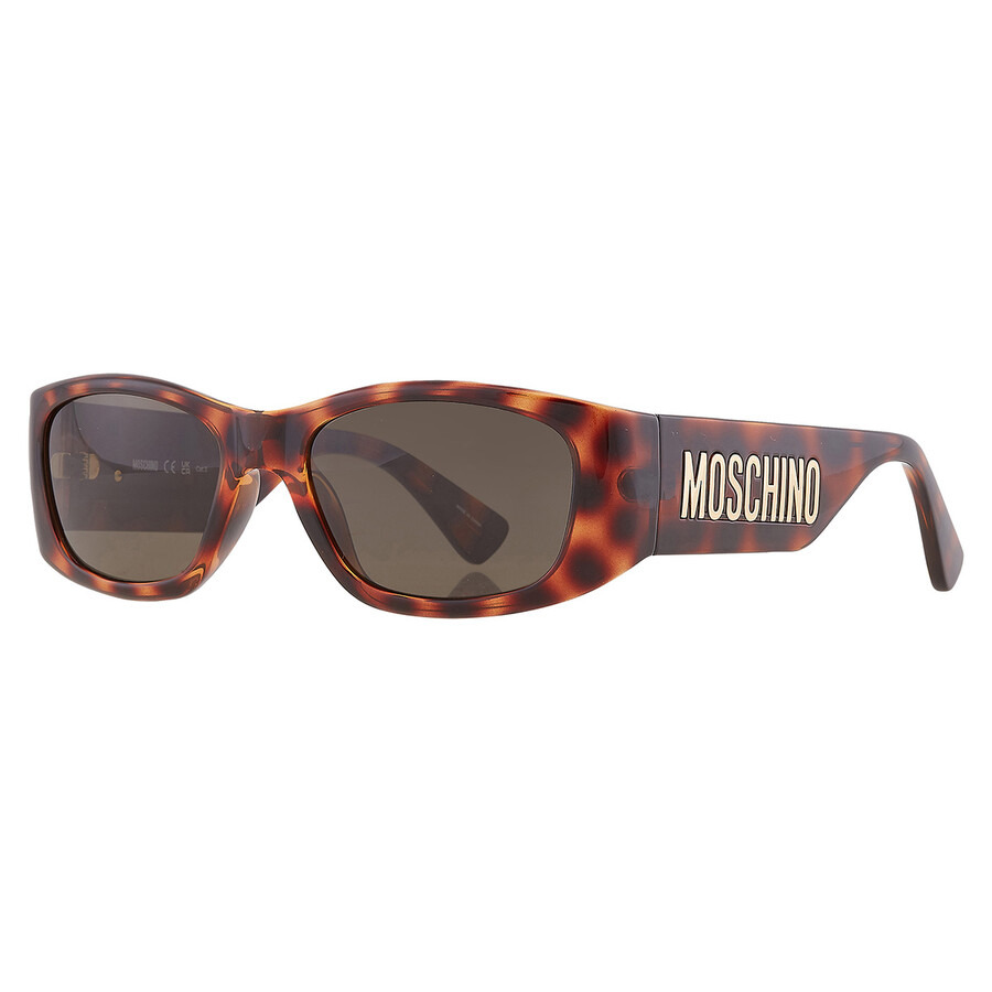 Moschino Brown Rectangular Ladies Sunglasses MOS145/S 005L/70 55 - 3