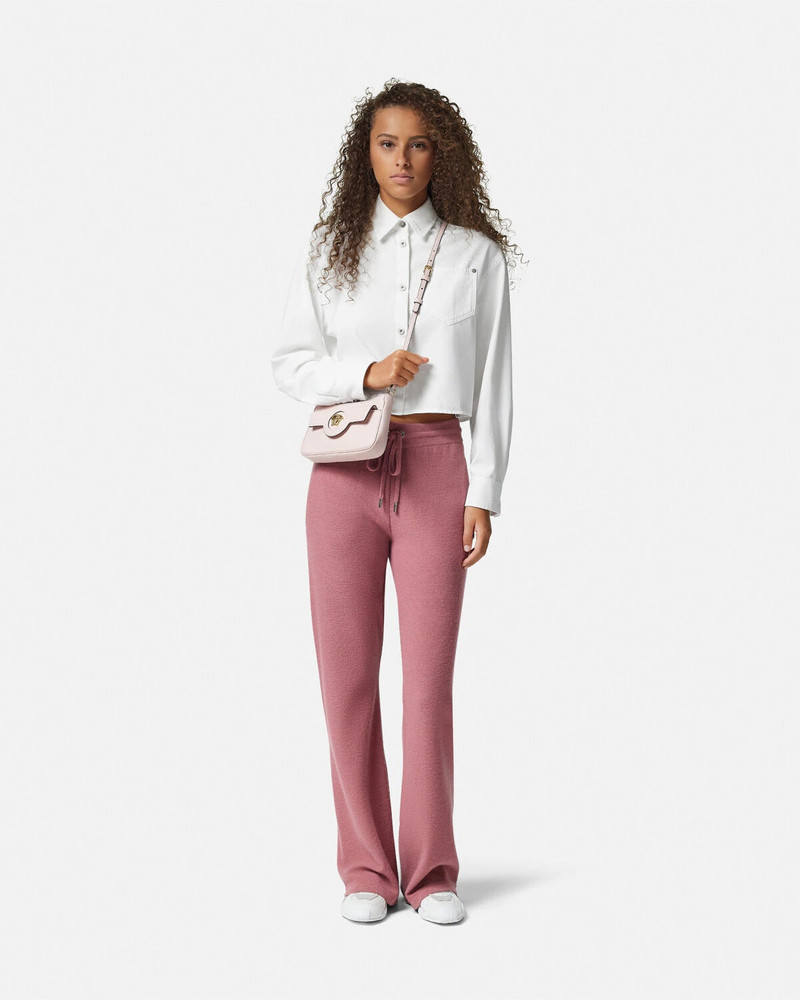 VERSACE Wool-Blend Flared Towel Pants outlook