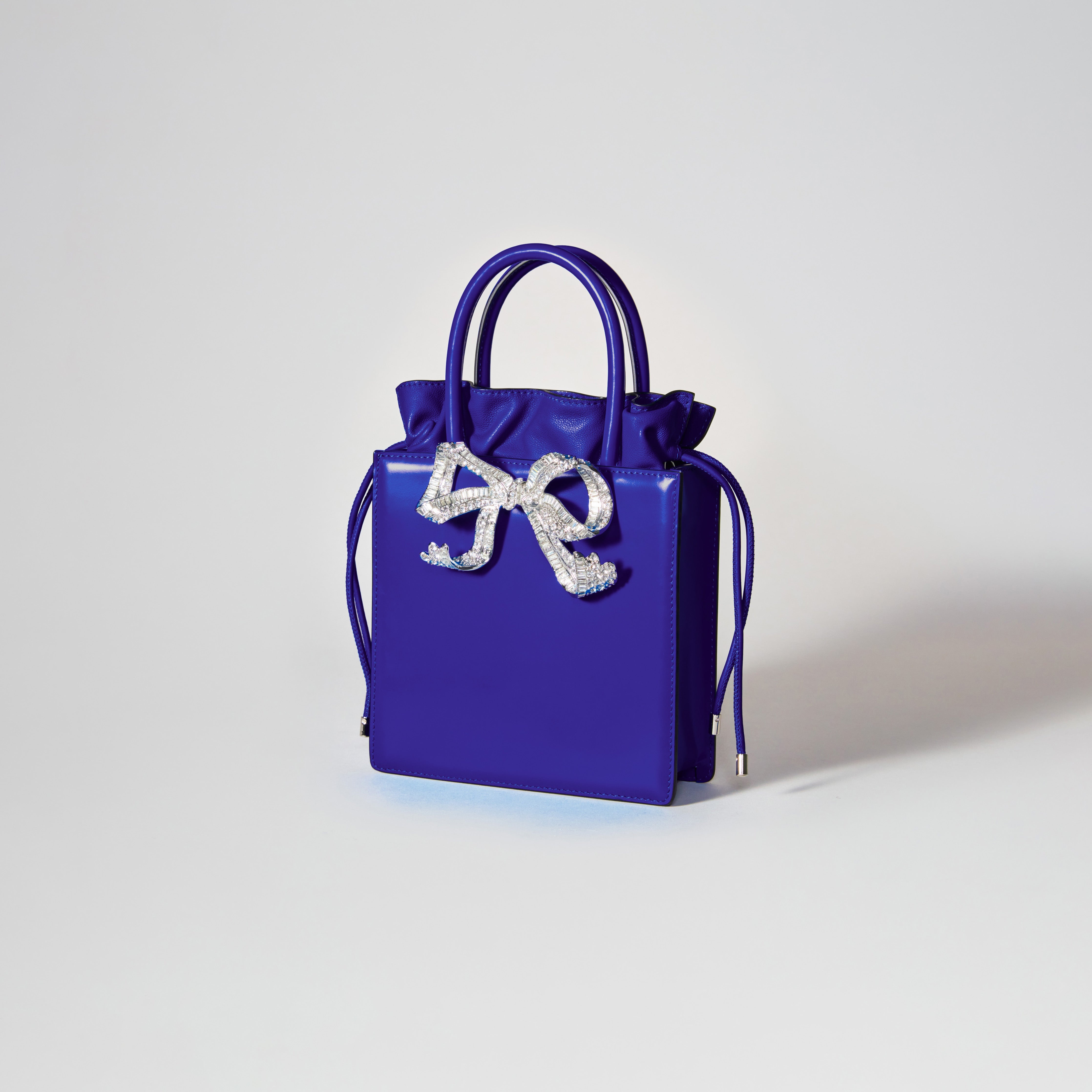 Blue Mini Tote Bow Bag - 2