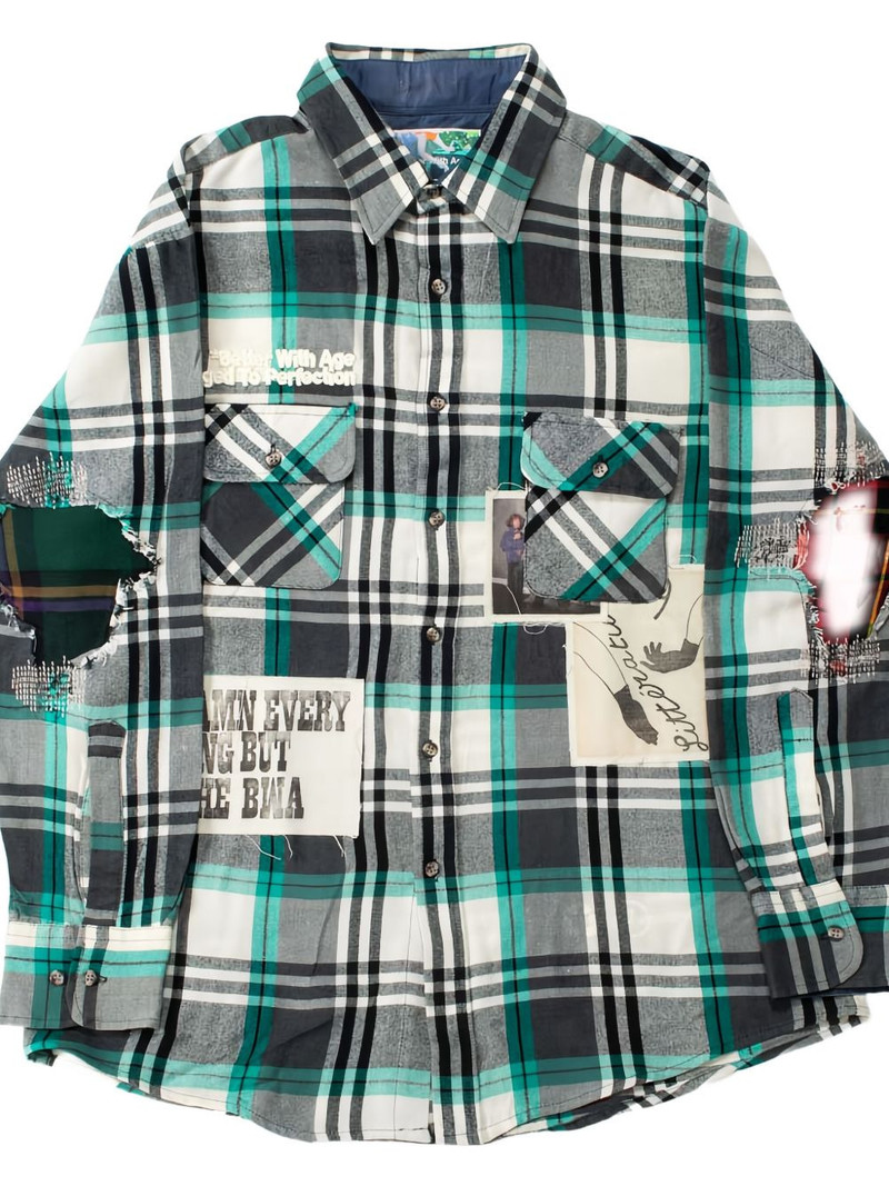 *Better With Age Muir Repair patch-detail shirt outlook