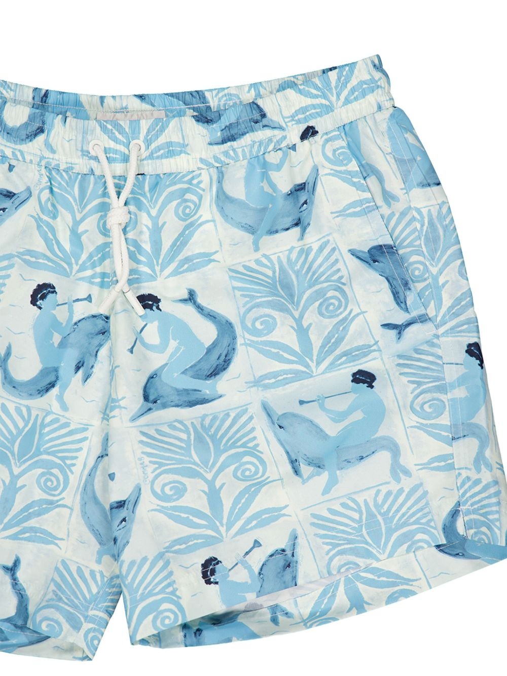 tiled dolphin-print swim shorts - 3