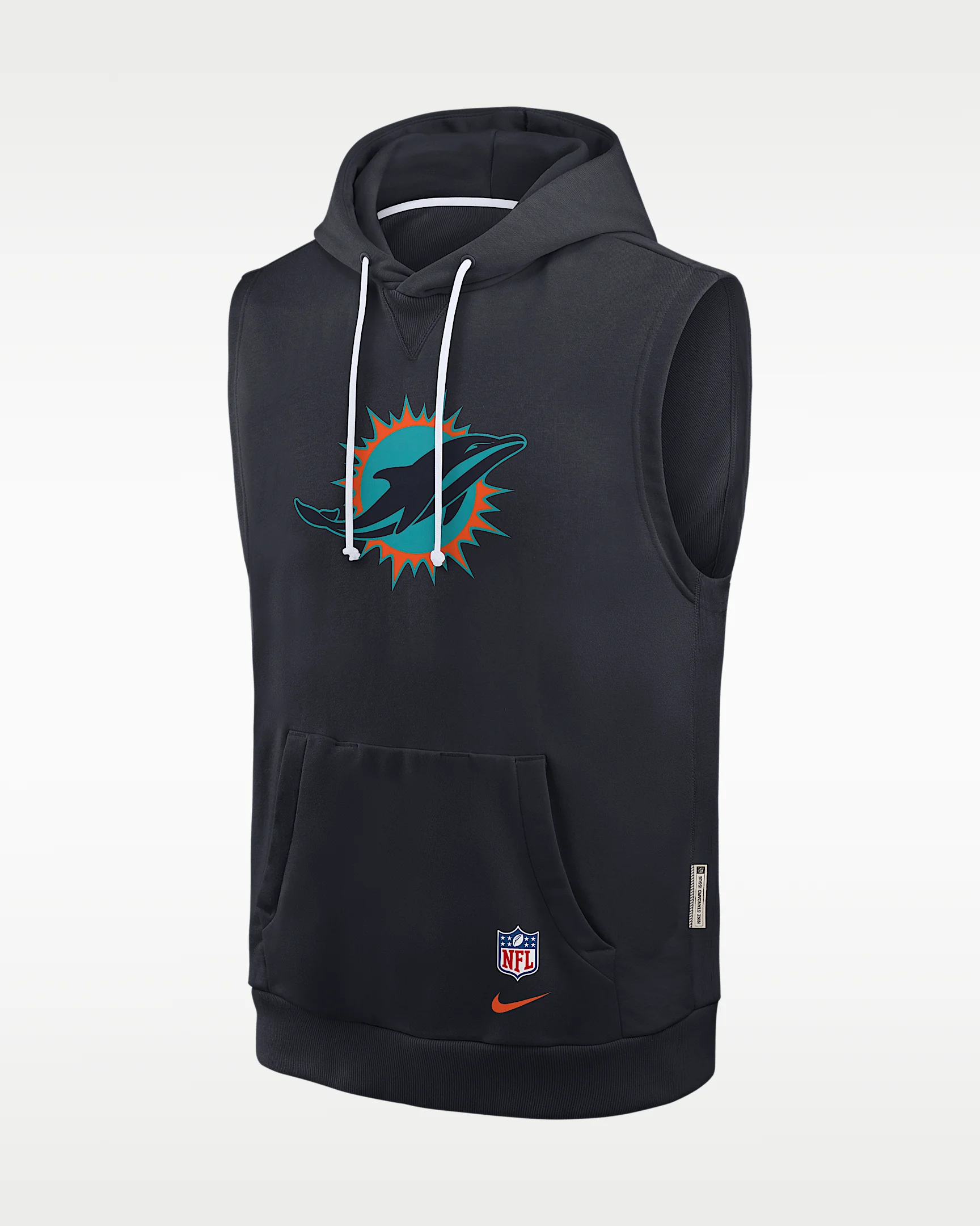 Miami Dolphins Rivalries Collection Sideline Men's Nike Dri-FIT NFL Sleeveless Pullover Hoodie - 1