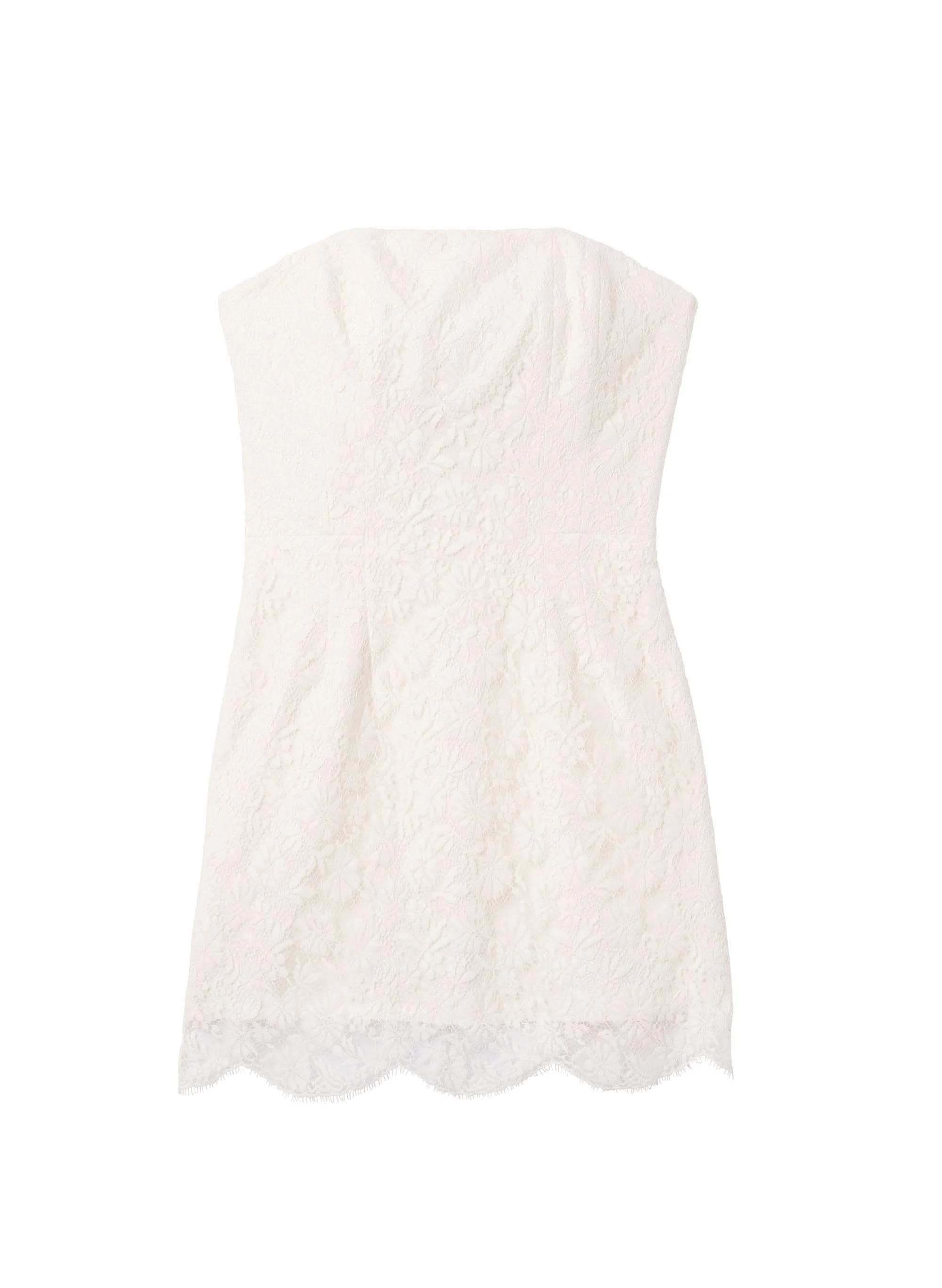Eliana Strapless Lace Mini Dress - 1