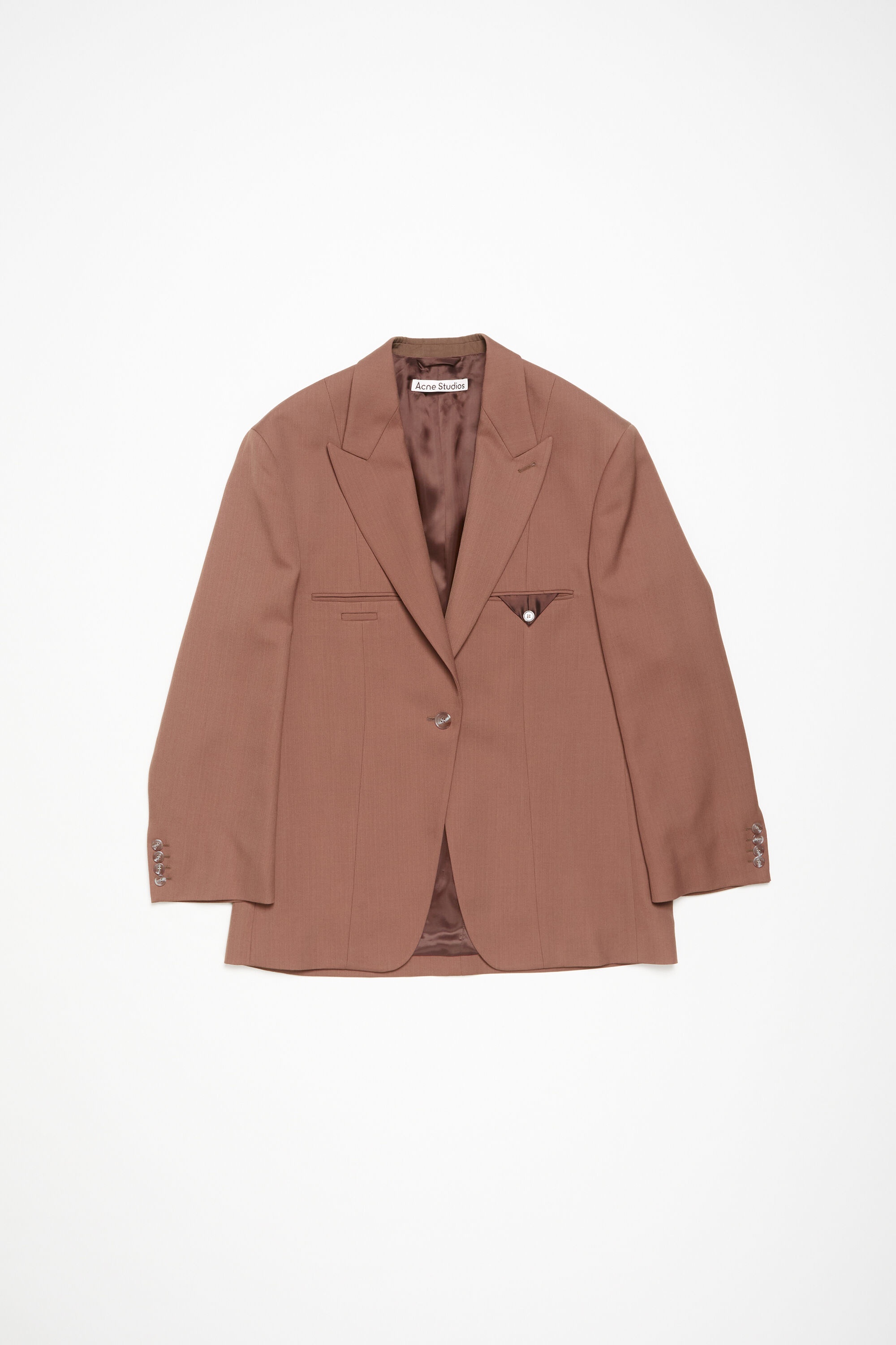 Single-breasted jacket - Metallic brown - 1
