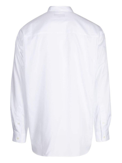 Comme des Garçons Homme logo-embroidered cotton shirt outlook