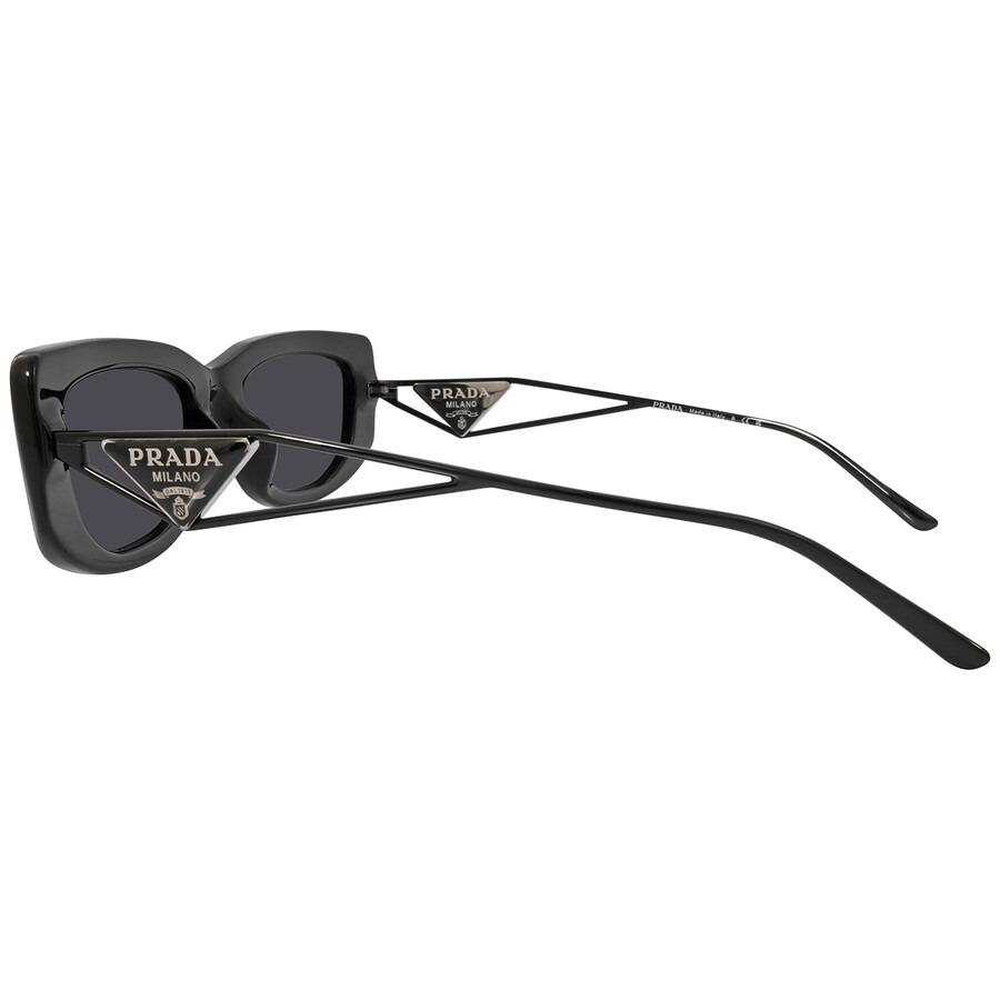 Prada Dark Gray Rectangular Ladies Sunglasses PR 14YS 1AB5S0 53 - 4