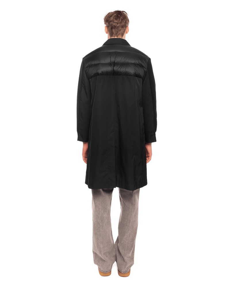 Undercover funnel neck mid-length coat - Black