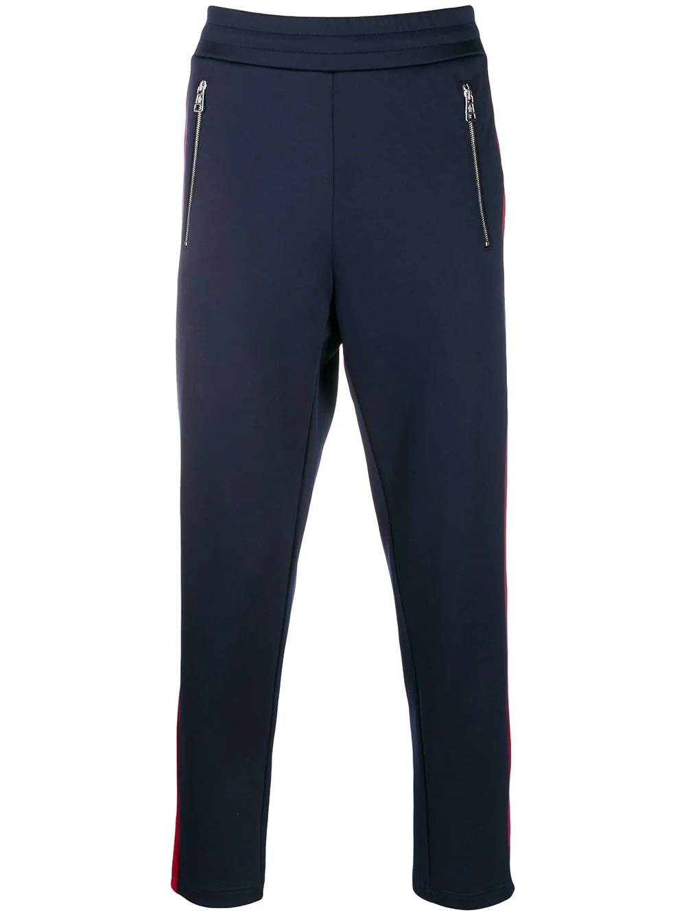 side-stripe track trousers - 1