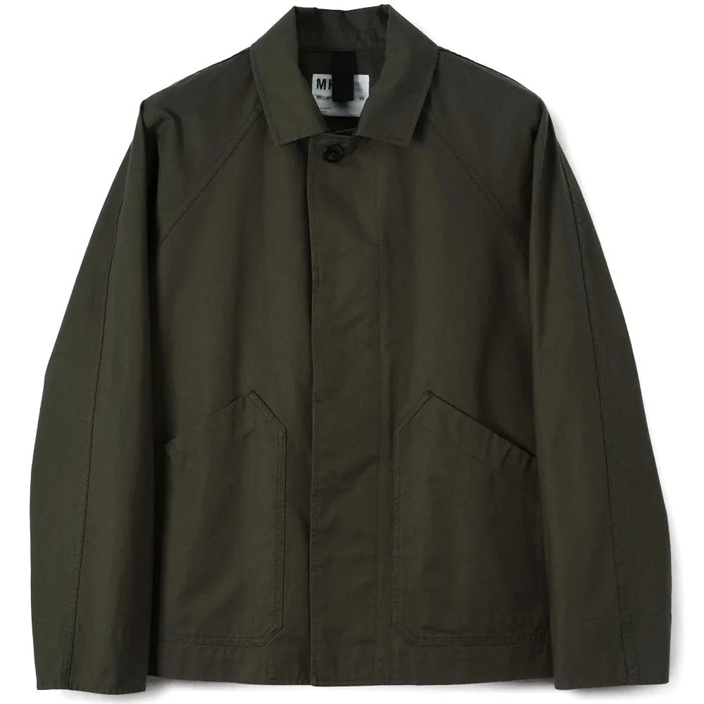 MHL Raglan Jacket Compact Cotton Canvas Uniform 'Green' - 1