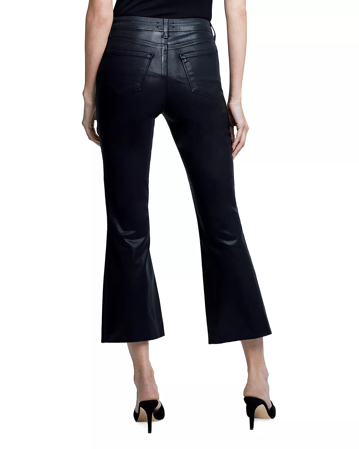 Kendra High Rise Cropped Flared Jeans - 2