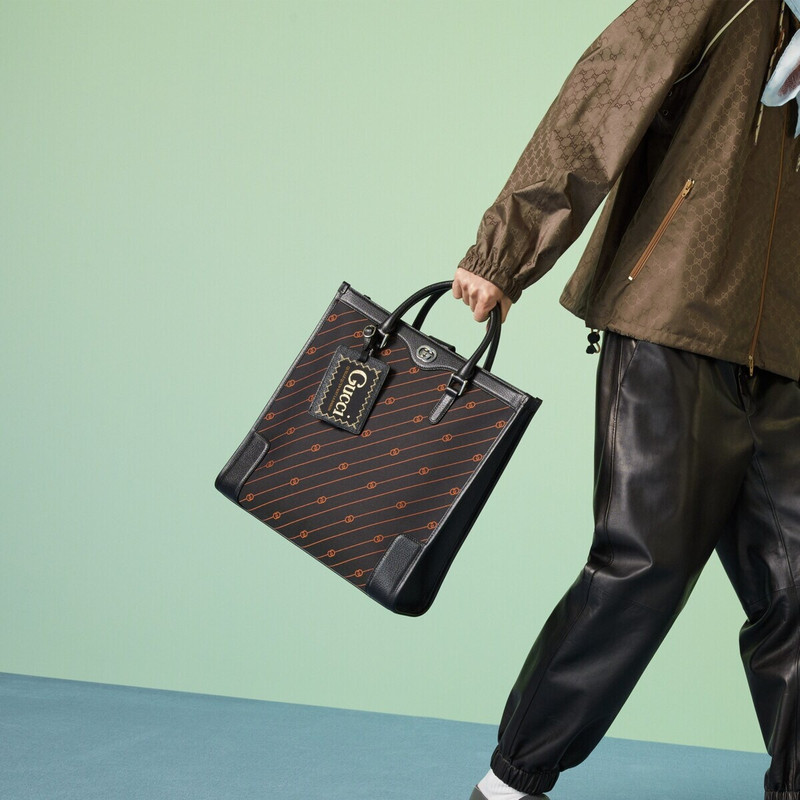 Interlocking G jacquard tote 3