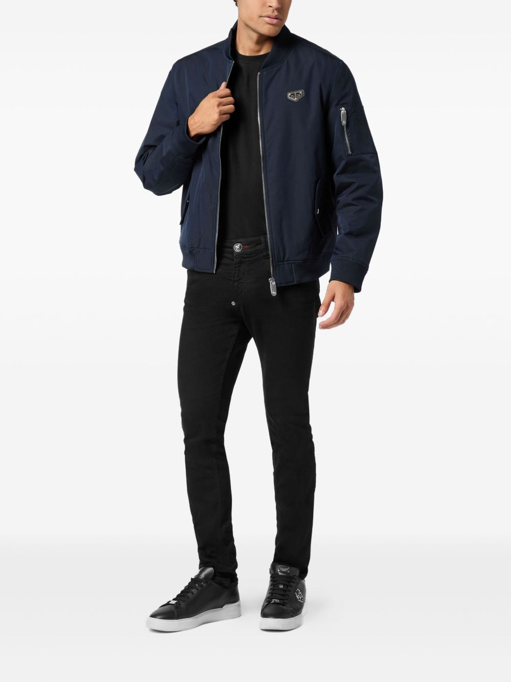 logo-plaque bomber jacket - 2
