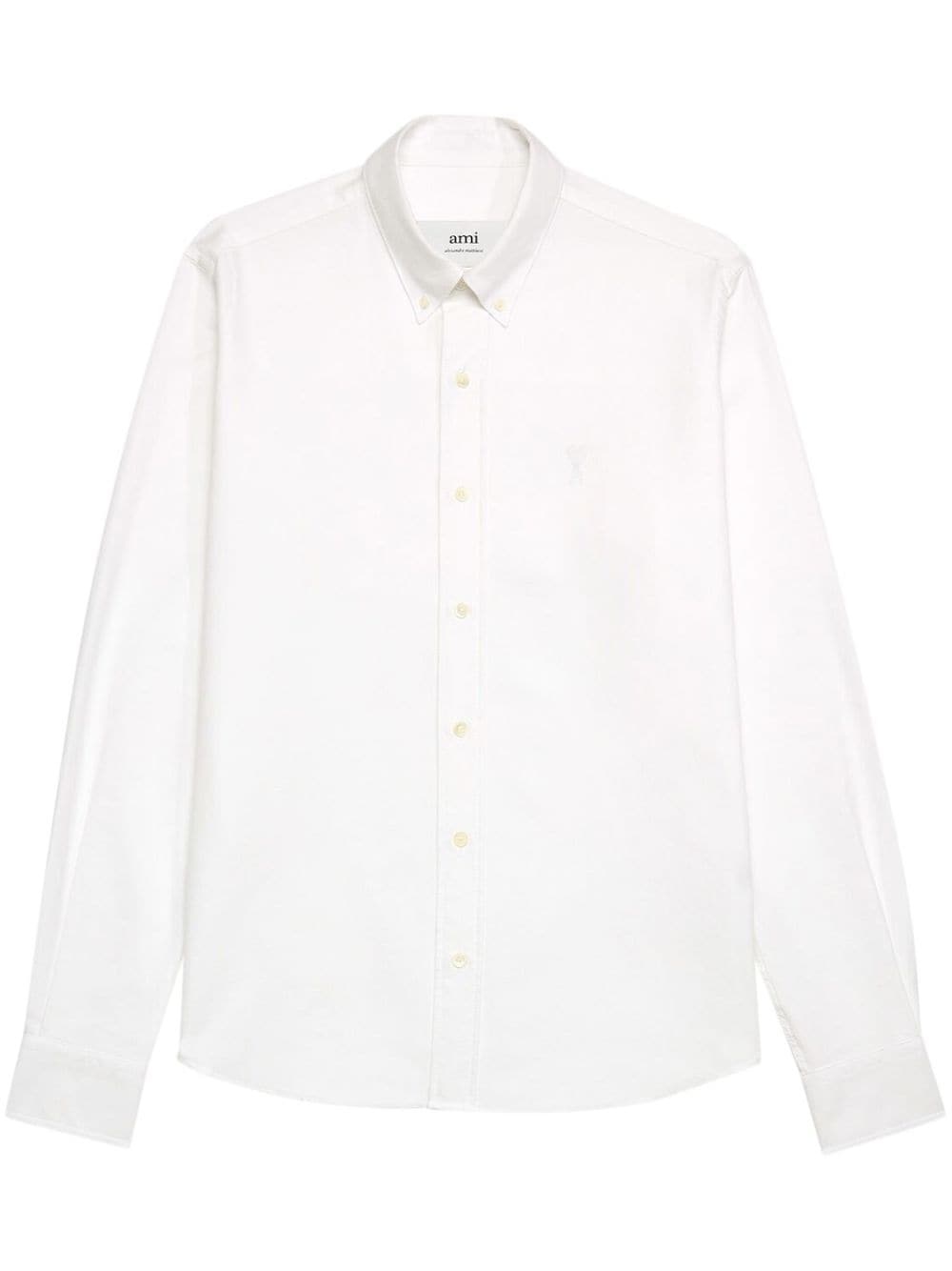 button-down cotton shirt - 1