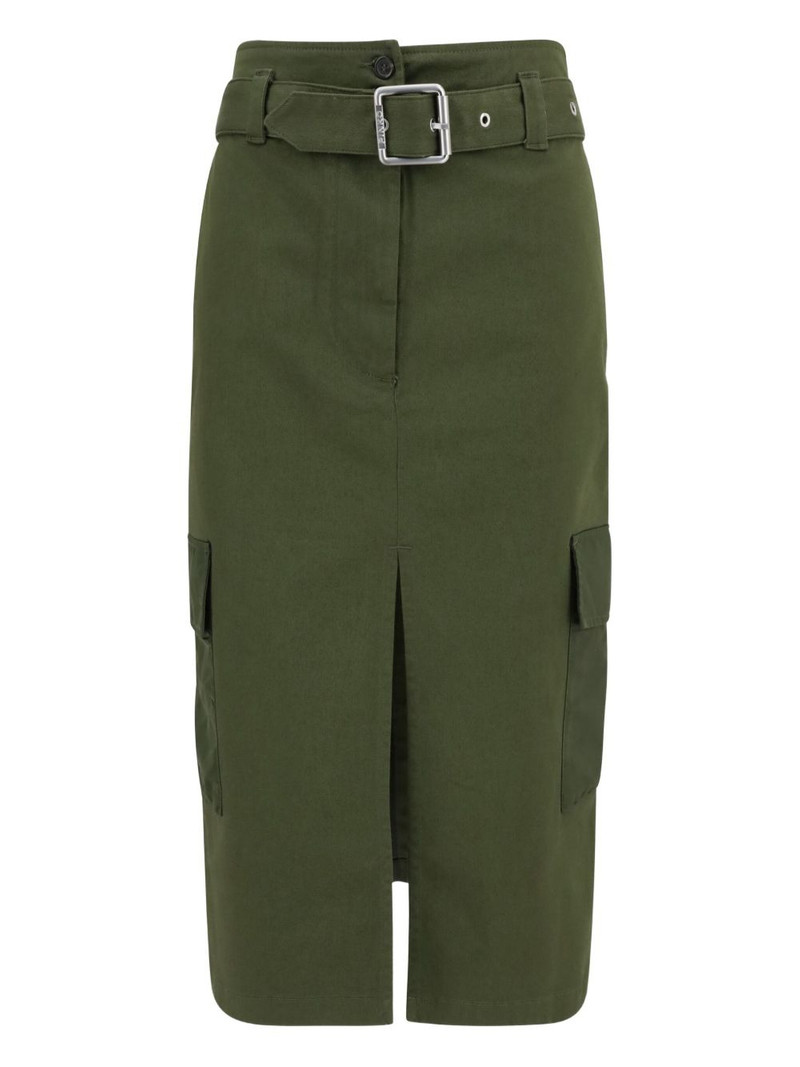 belted cargo midi skirt 1