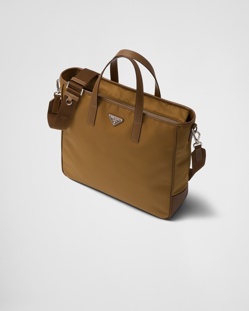 Re-Nylon and Saffiano leather tote bag 3