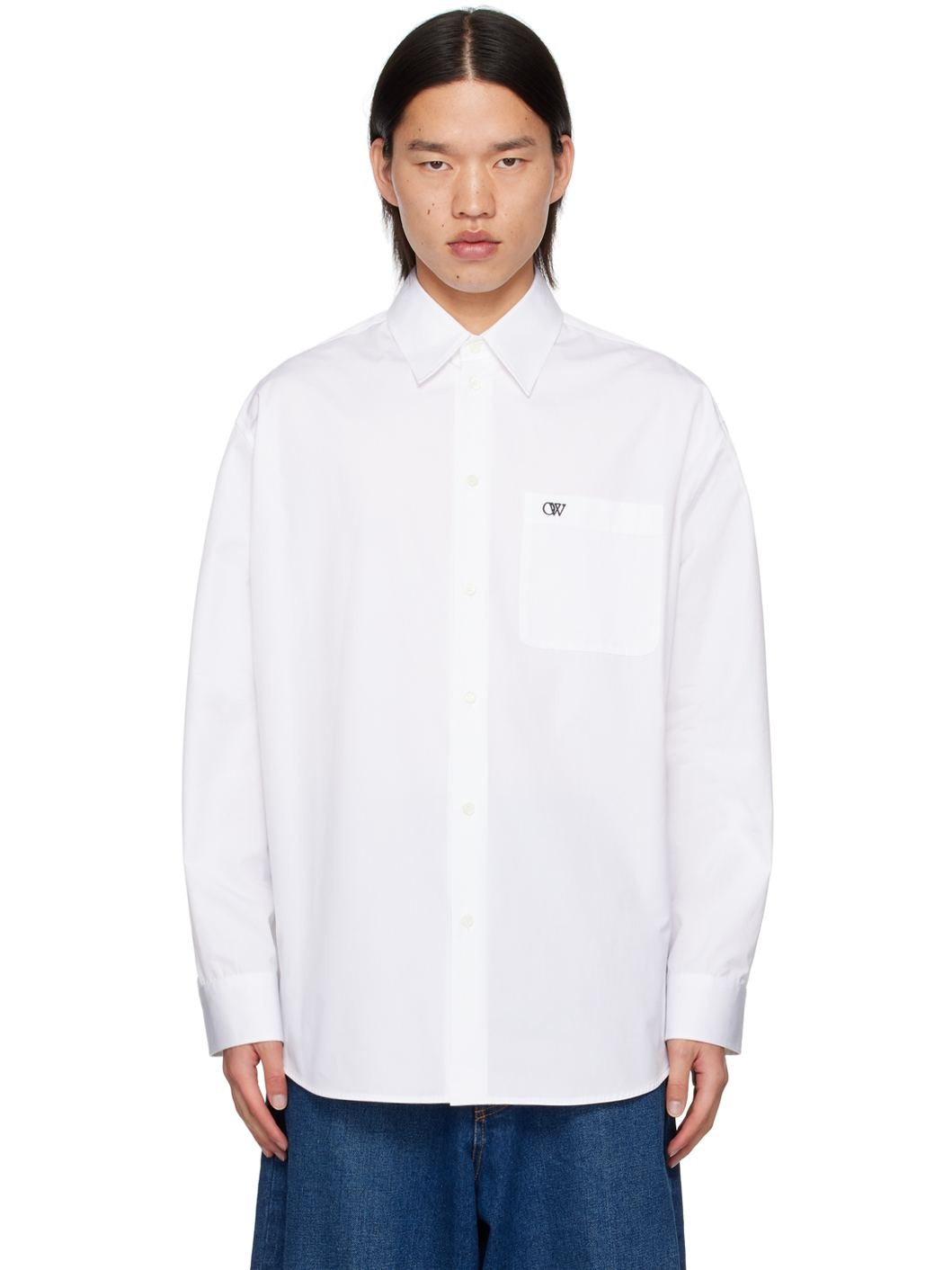 White 'OW' Shirt - 1
