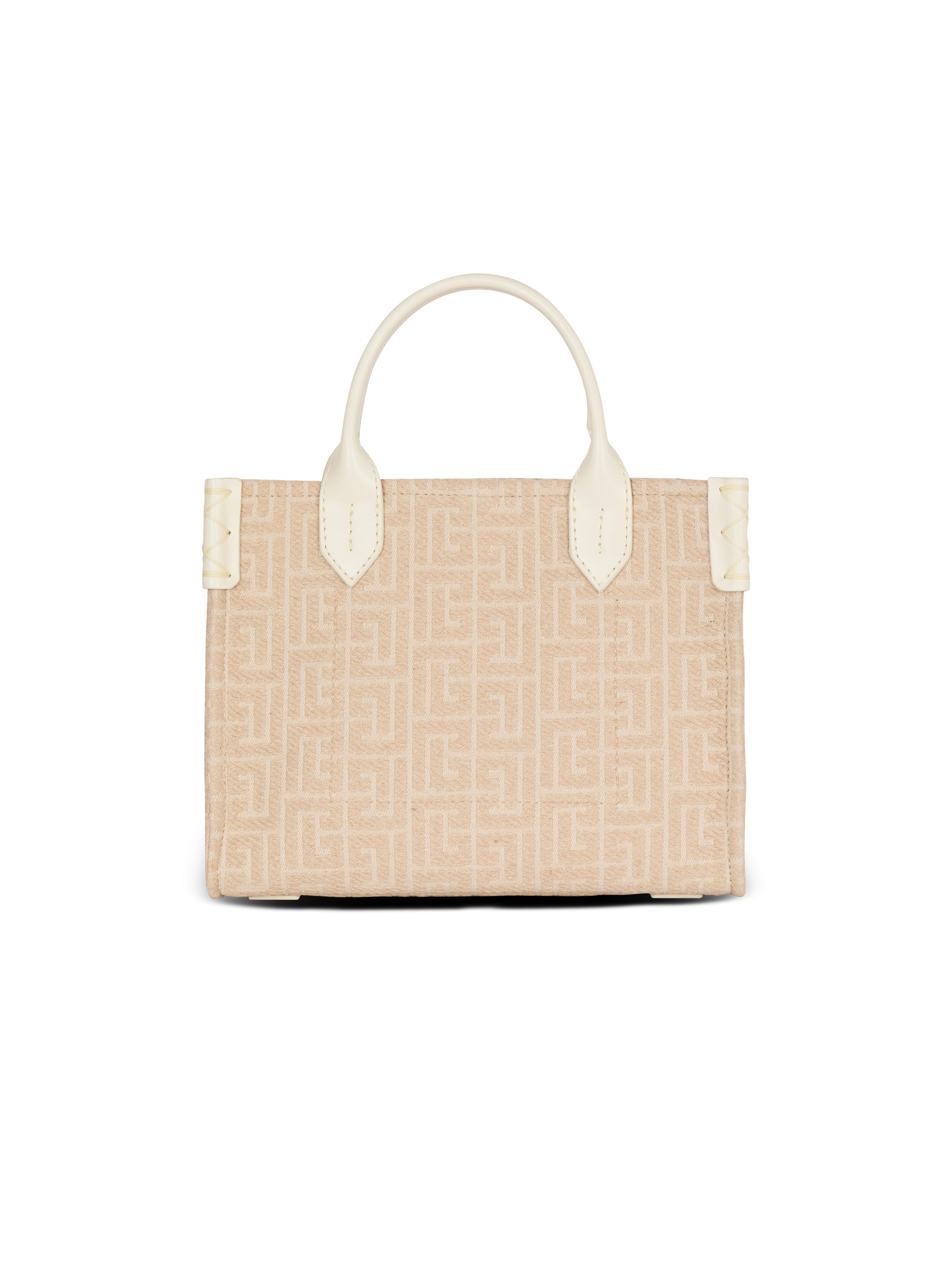 B-Army Small monogrammed canvas and leather tote bag - 4
