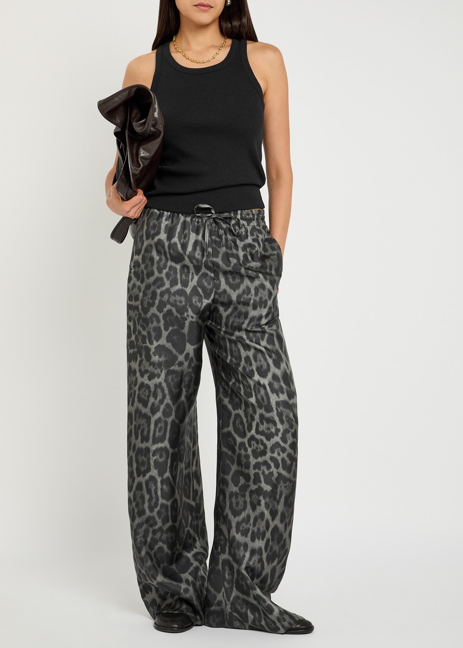 Stella Mccartney Leopard-print Silk Trousers - 4