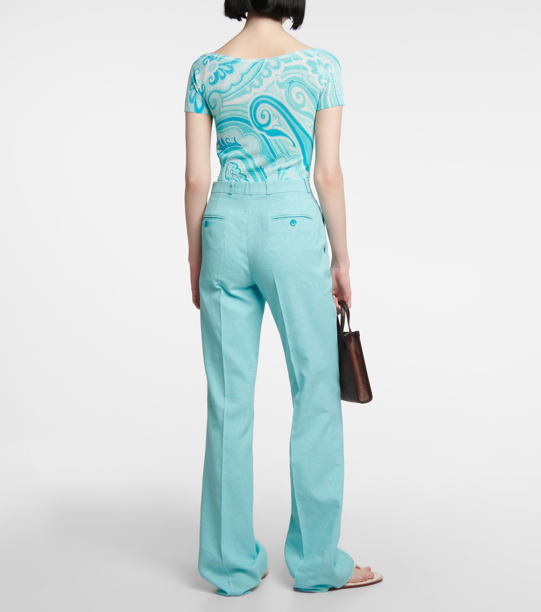 High-rise straight pants - 3