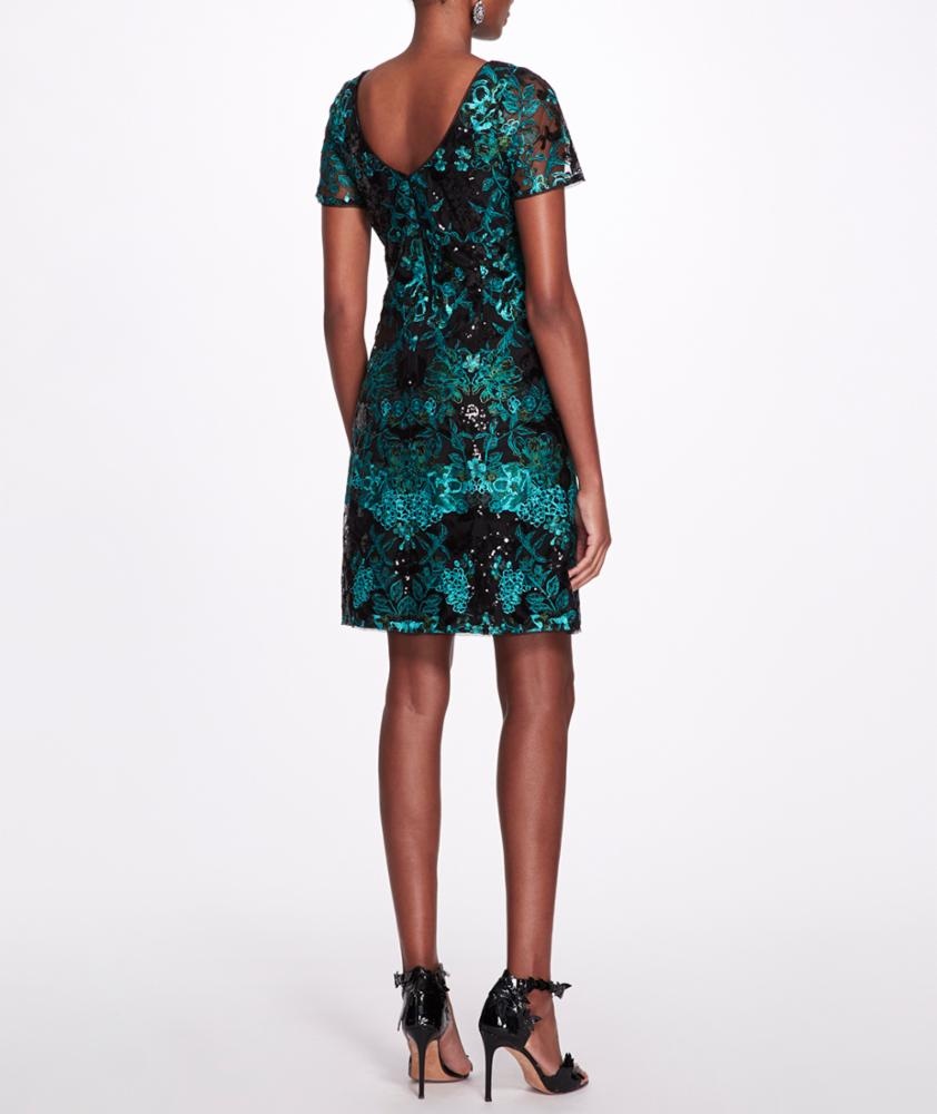 EMBROIDERED COCKTAIL DRESS - 2
