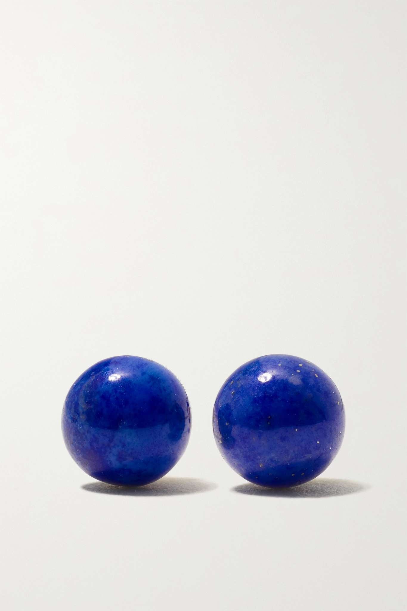 14-karat gold lapis lazuli earrings - 1