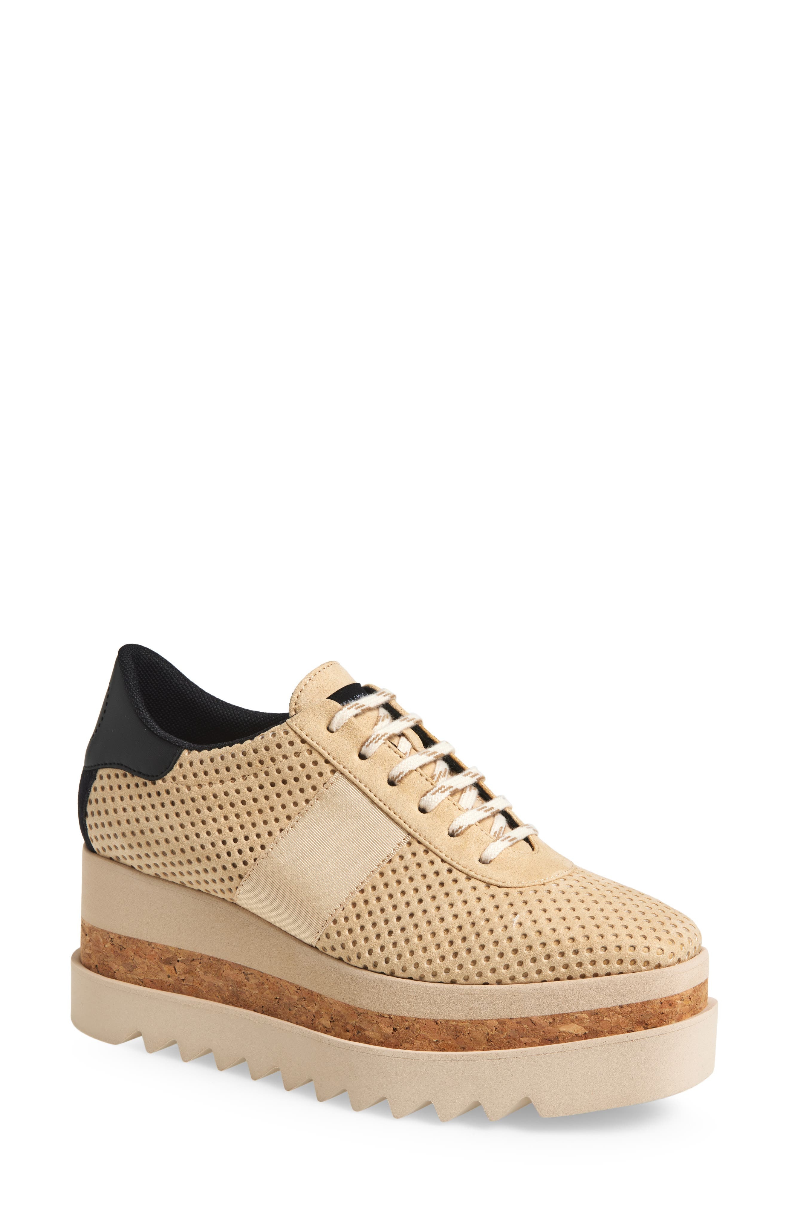 Stella McCartney Sneak-Elyse Platform Wedge Sneaker in Dust at Nordstrom - 1