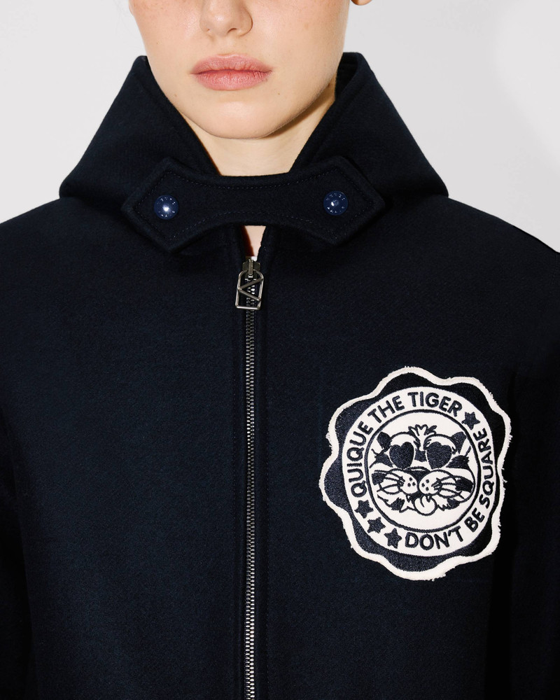 'KENZO Badges' peacoat in mixed wool 7