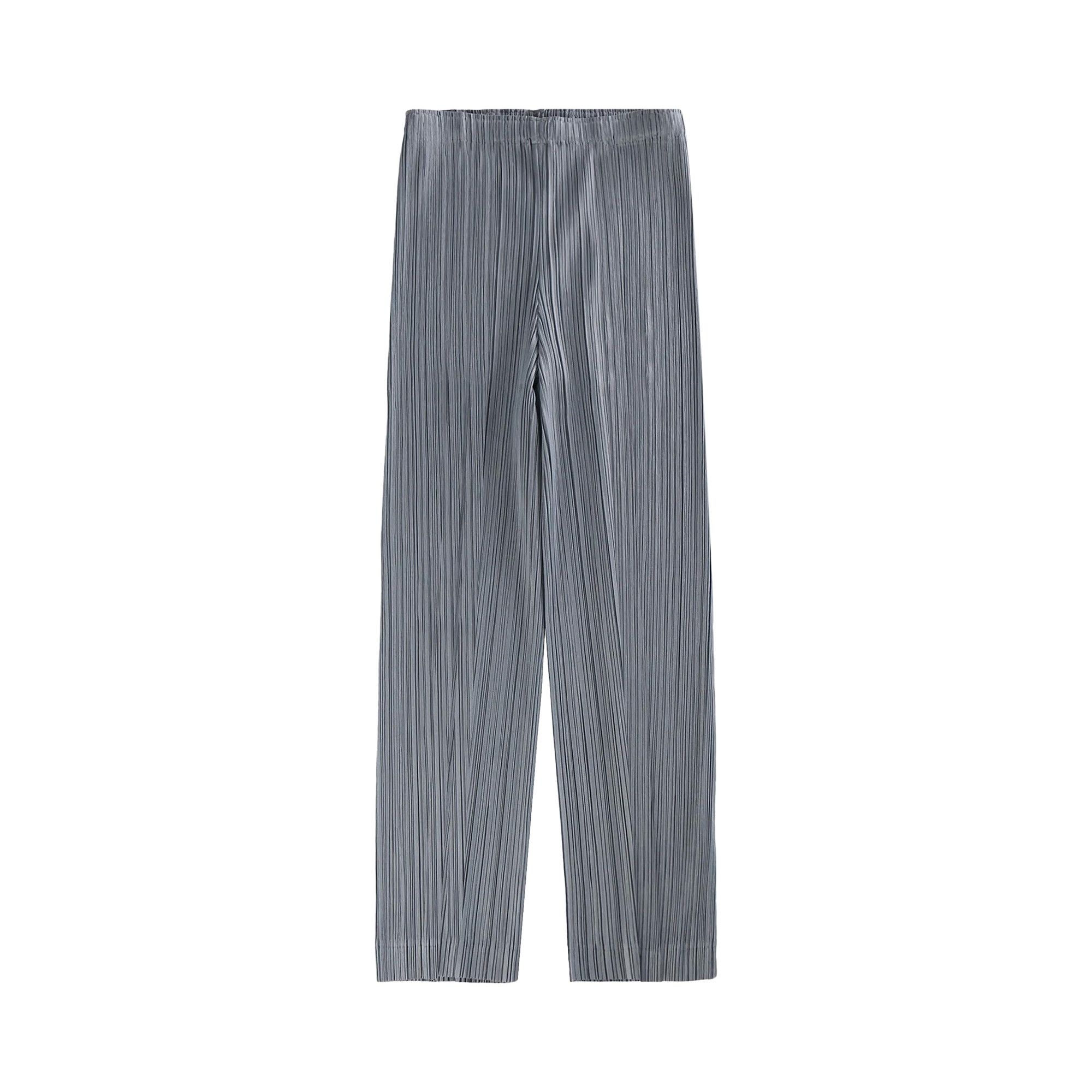 Pleats Please Issey Miyake Thicker Bottoms 1 Pants 'Cool Grey' - 1