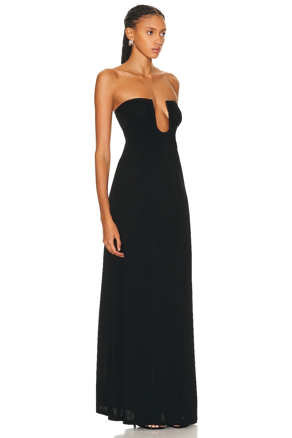 Arced Palm Strapless Dress - 2