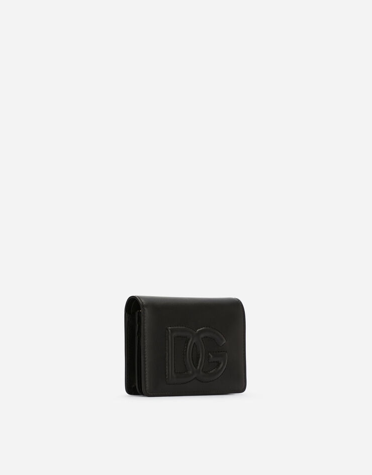 Calfskin wallet with DG logo - 2