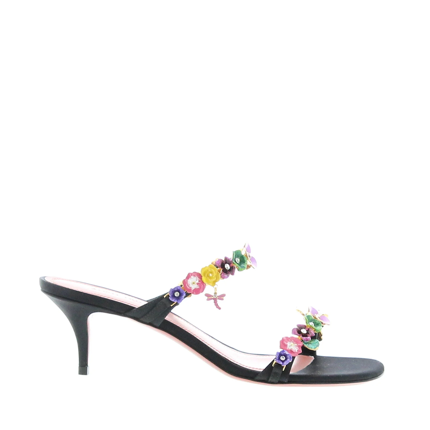 Amina Muaddi – Vittoria Slipper 55 – Black - 1