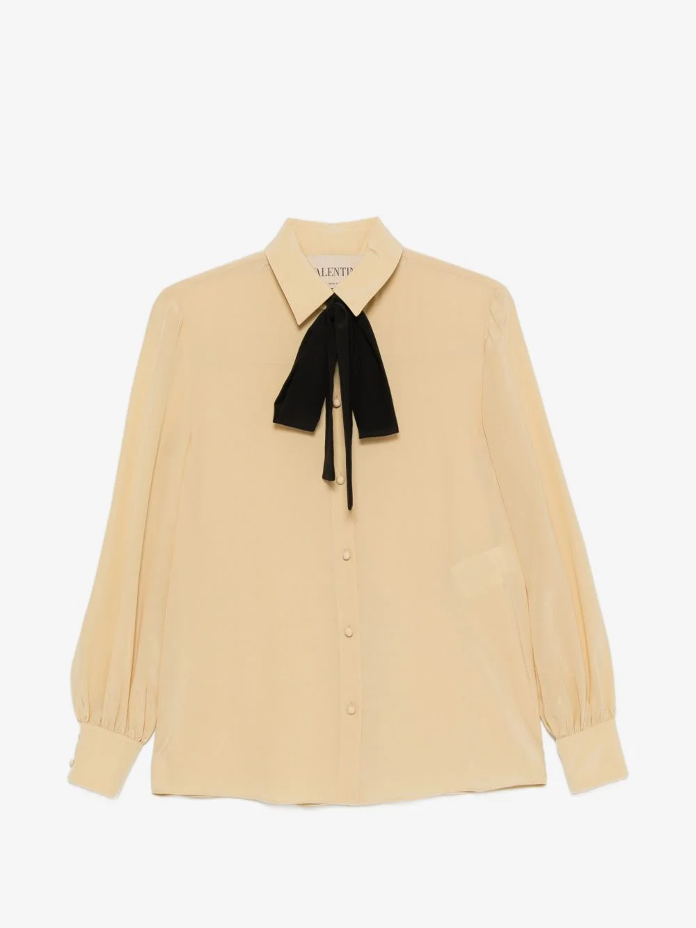 bow-detail buttoned shirt - 1