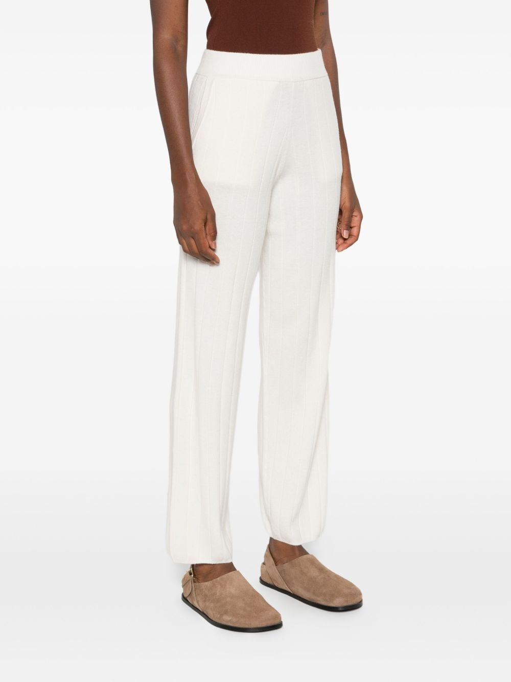 ribbed knit trousers - 3