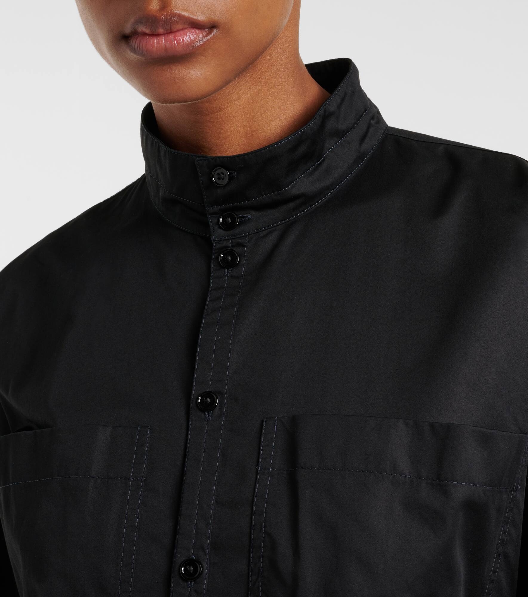 Cotton satin shirt - 4