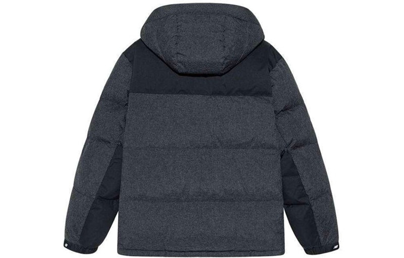 New Balance New Balance Hooded Warm Jacket 'Grey Black' NPA43141-BK outlook